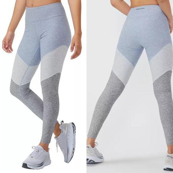 Outdoor Voices Women's Springs 7/8 Blue Gray Mid Rise Workout Leggings - Picture 1 of 5